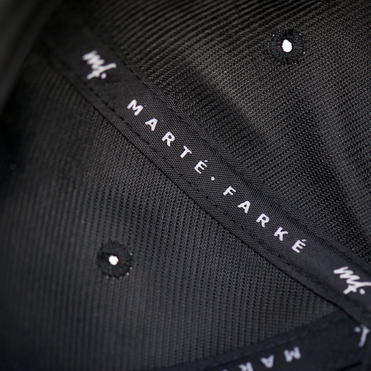 Marté Farké 'mf.' Cap - Black, White Font